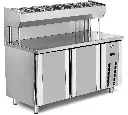Mesa refrigerada de pizza