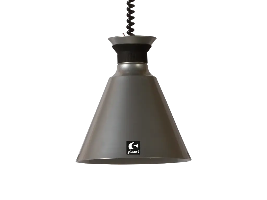 Lampara De Calor Cromada Individual 65 Cm X 20 Cm