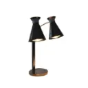 Lampara De Calor Doble Negra 65 Cm X 20 Cm