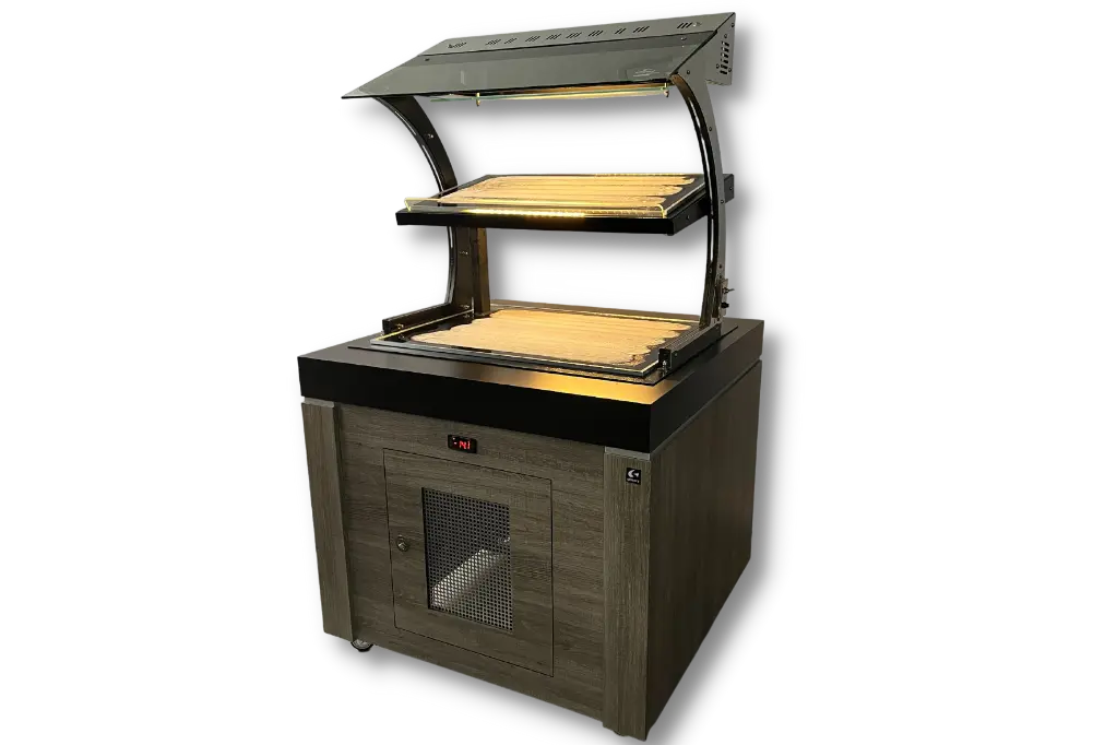 Pista refrigerada doble