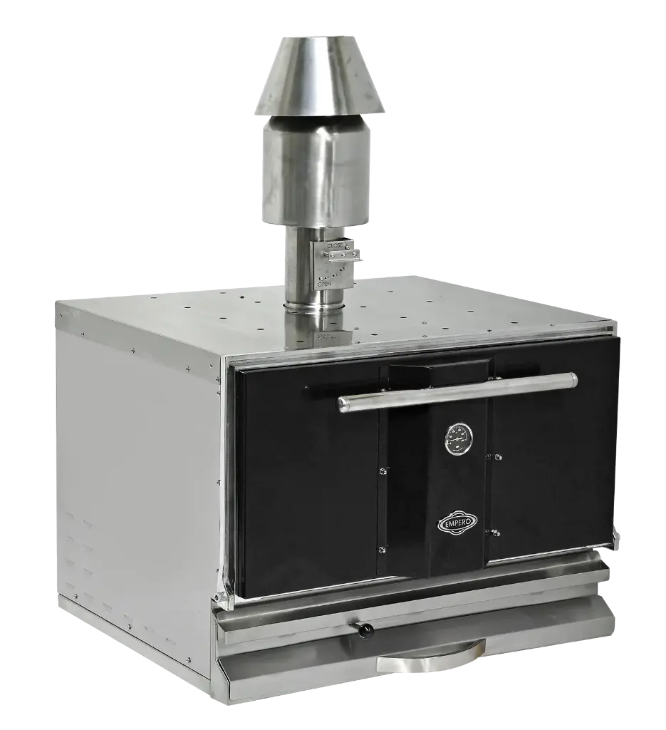 Horno profesional a carbón - negro