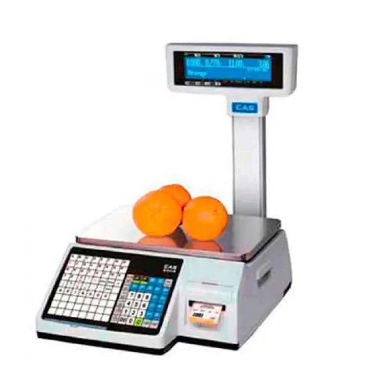Balanza etiquetadora digital con torre con impresora para punto de venta 30kg, CL-5200, CT