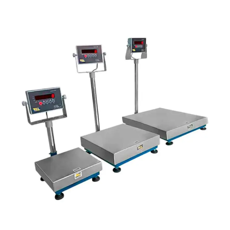 Báscula digital plato acero inoxidable para punto de venta PL80, 150kg