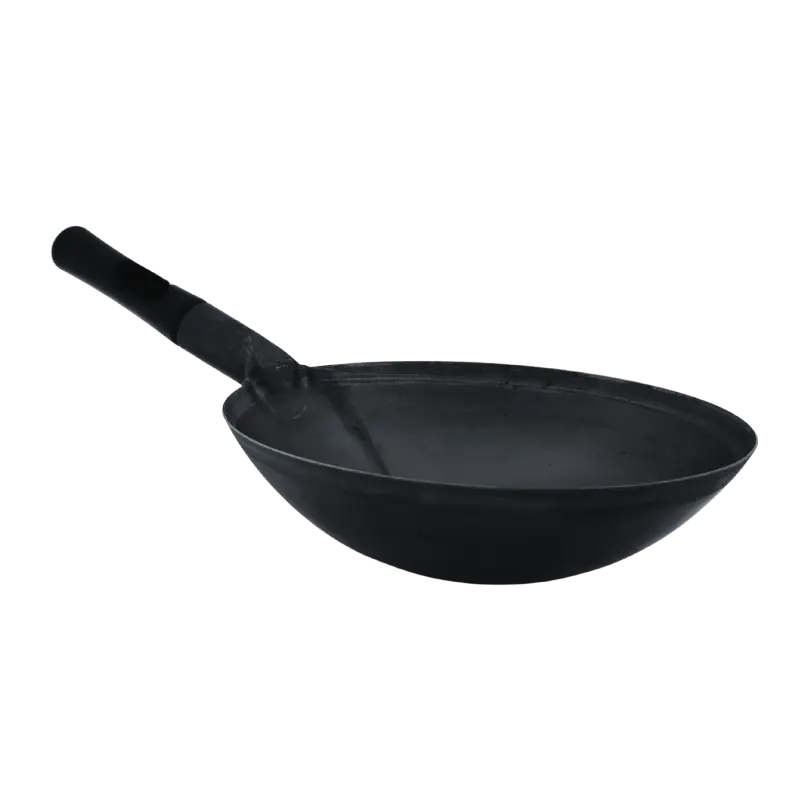 Wok 30 cm con mango en goma