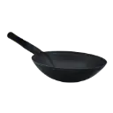Wok 30 cm con mango en goma