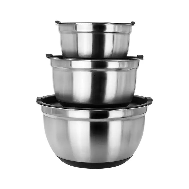 Bowl con tapa en acero ø 26 cm
