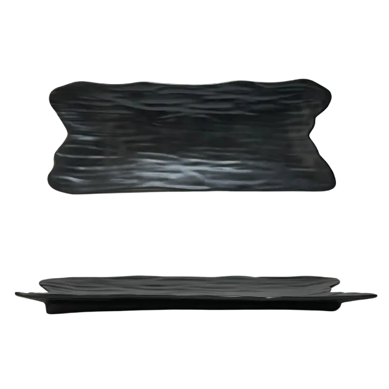 Bandeja rectangular melamina para mesa y servicio en restaurante 37x14 cm