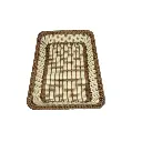 Canasta rectangular en mimbre sintético