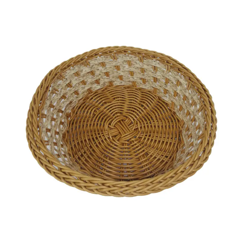 Canasta redonda en rattan sintético ø 24 cm