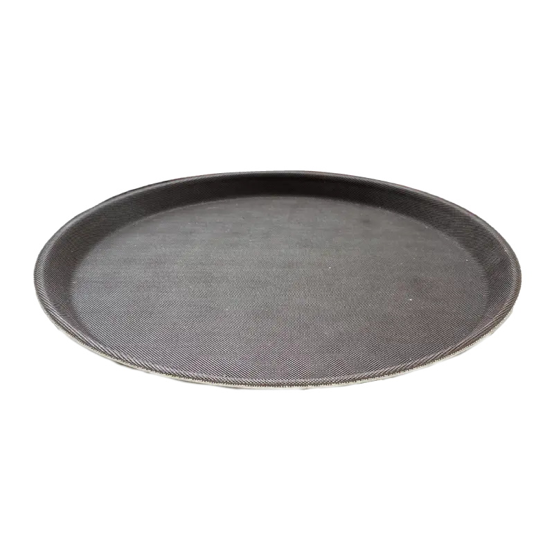Bandeja antideslizante circular 28 cm para mesero y servicio de restaurante