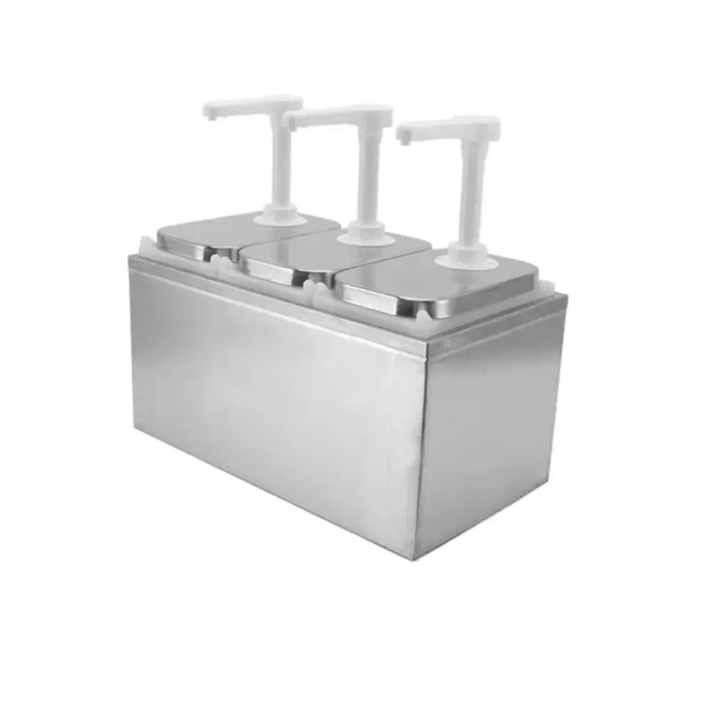 Dispensador de salsa triple