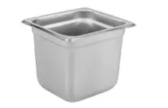 Azafate gastronorm apilable 1/6 10 cm acero inoxidable para cocina industrial