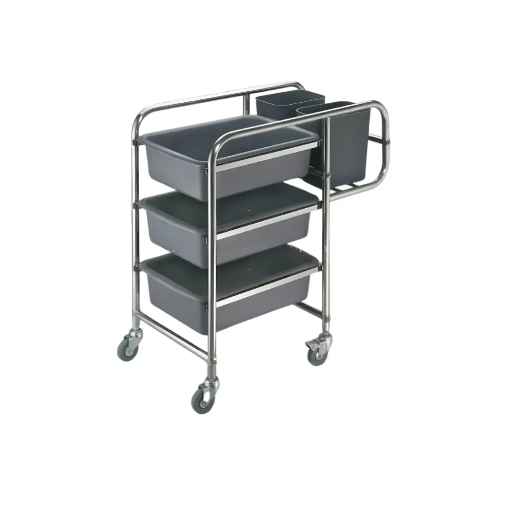 Carro de servicio para limpieza de mesa