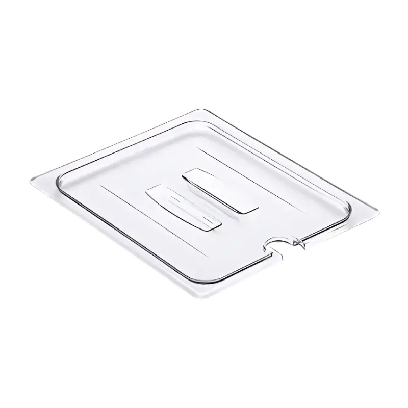 Tapa de azafate en policarbonato con hueco 1/4