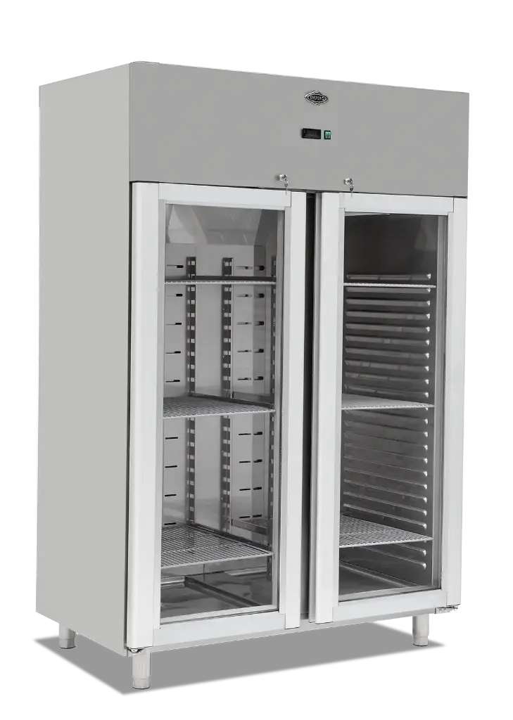 Refrigerador vertical 2 puertas en vidrio