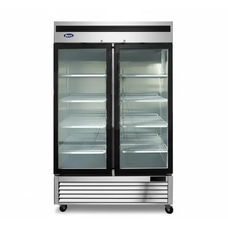 Refrigerador vertical 2 puertas en vidrio