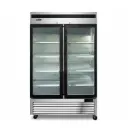 Refrigerador vertical 2 puertas en vidrio