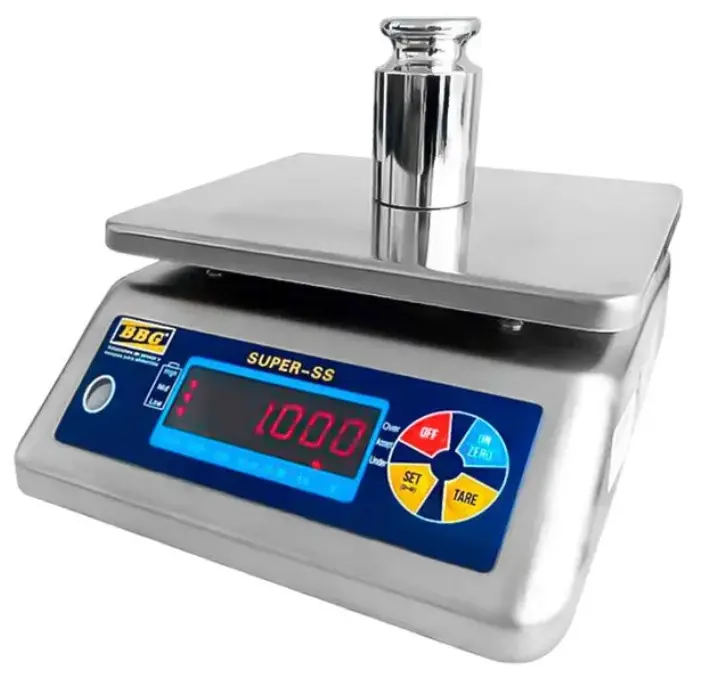 Balanza solo peso uso rudo acero inoxidable IP-68 para cocina y bodega
