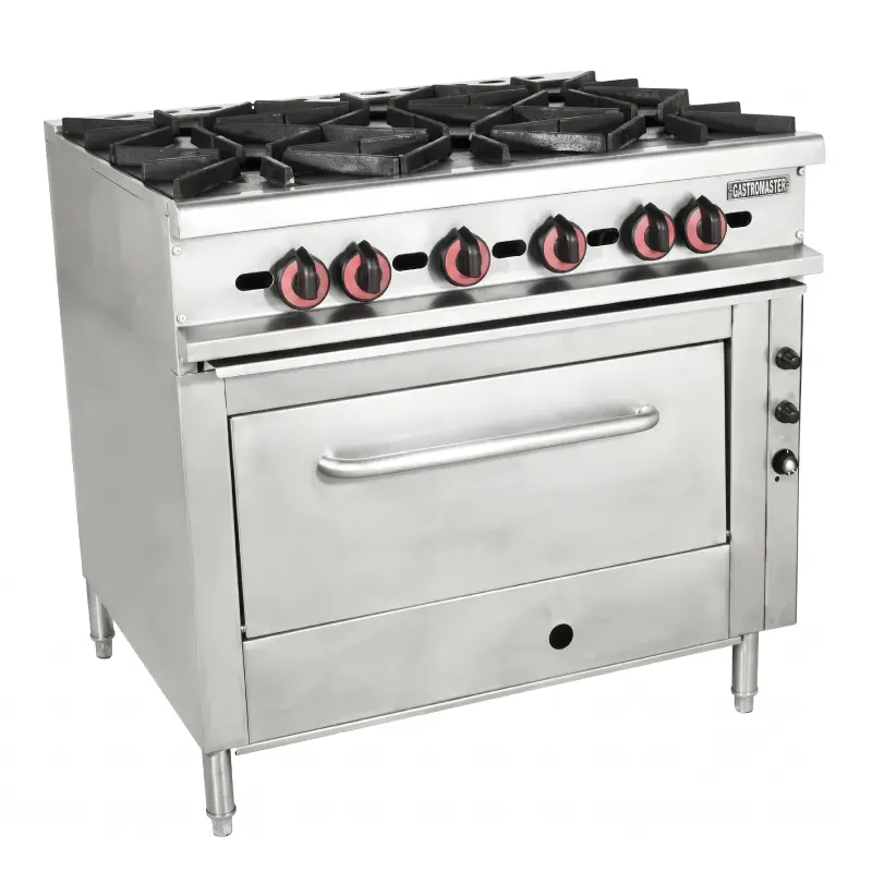 Estufa 6 quemadores con horno