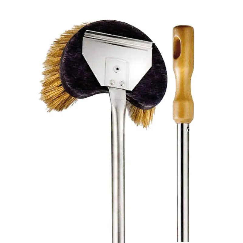 Cepillo giratorio de latón media luna-H 170 cm