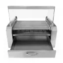Asador eléctrico de salchichas 9 rodillos acero inoxidable para comidas rápidas y minimercado