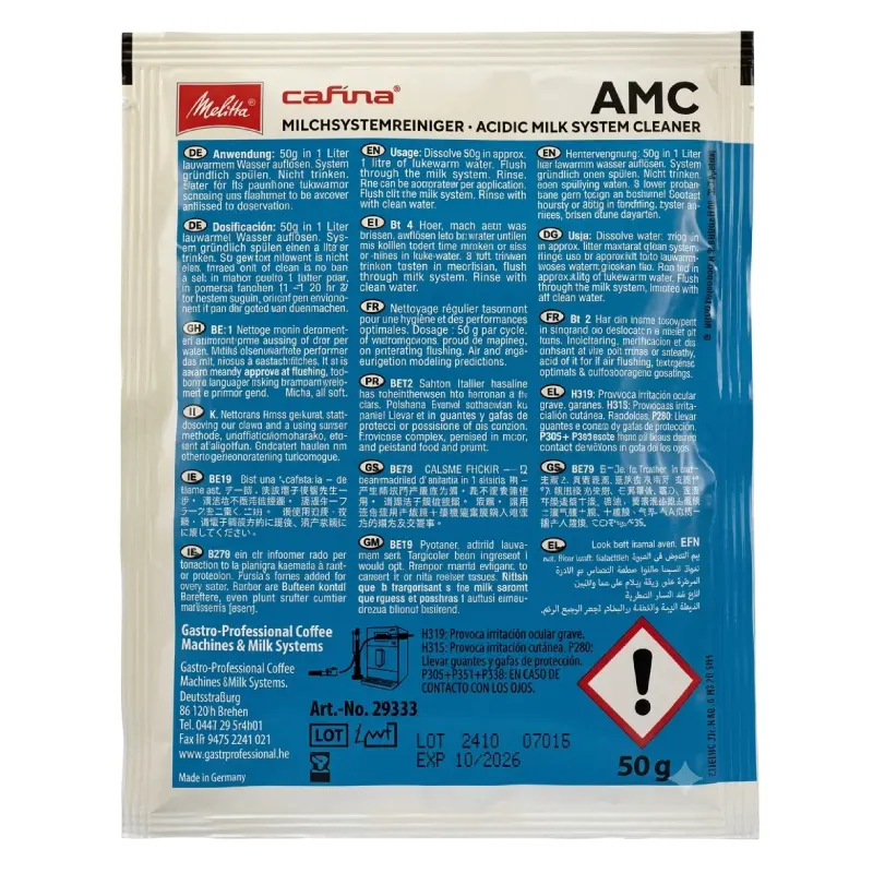 Limpiador sistema de leche Melitta AMC*Unidad