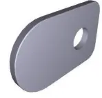 Placa inferior de acero inoxidable para soporte de vidrio, referencia para el horno Anna