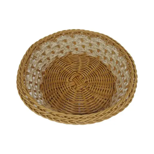 [A285-2] Canasta redonda en rattan sintético ø 22 cm