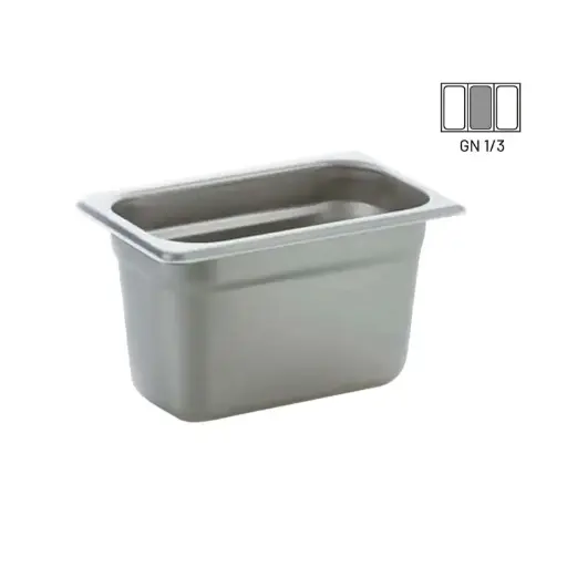 [HL01700500115] Azafate gastronorm 1/3 6.5 cm acero inoxidable para cocina industrial