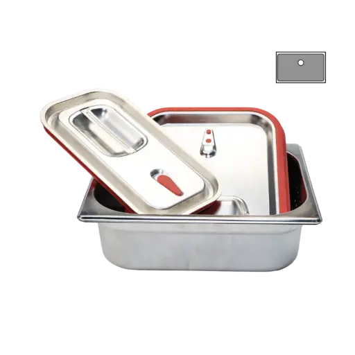 [HL01700500141] Azafate gastronorm 1/4 acero inoxidable para cocina industrial