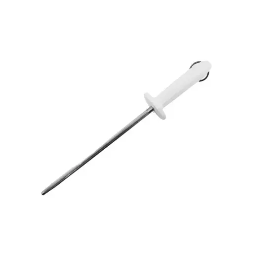 [AY10-9.6ED8-N] Afilador de cuchillos / Chaira blanco estrias 10”