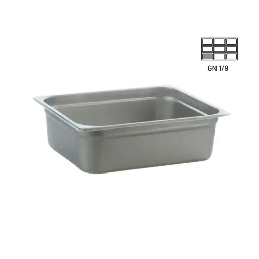 [JJD-A1965] Azafate gastronorm apilable 1/9 6.5 cm acero inoxidable para cocina industrial