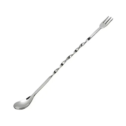 [WSD2209/1010K] Cuchara, tenedor para coctelería en acero