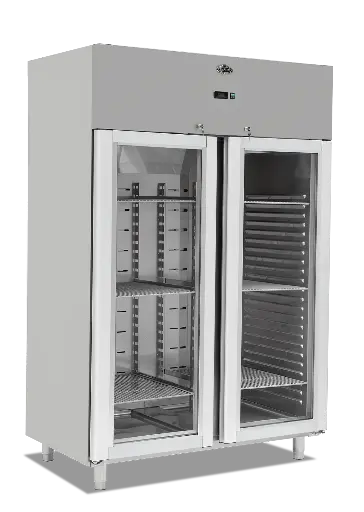 [EMP.140.80.03] Refrigerador vertical 2 puertas en vidrio
