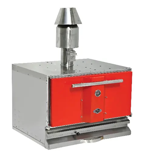 [EMP.PKF-50-K] Horno profesional a carbón - rojo