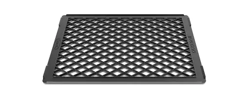 [TG990] Bandeja rombo.grill, en aluminio antiadherente con cuadrícula romboidal, compatible con gn 1/1 o 2/1, ideal para grill de carnes y verduras