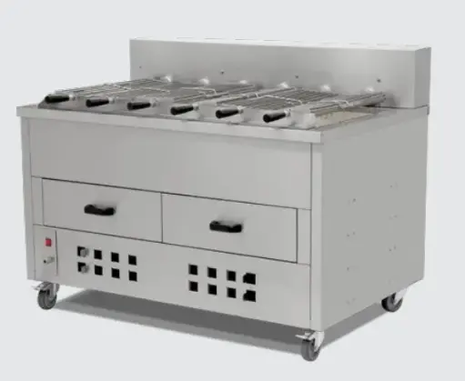 [EMP.6YI] ASADOR DE POLLO HORIZONTAL CON CARBON
