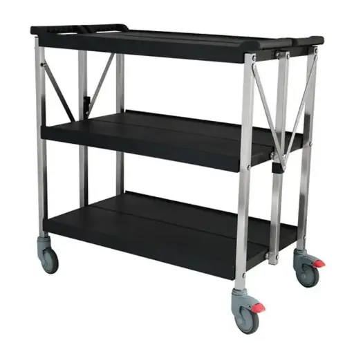 [102104] Carro mesero desplegable grande 93*51*120 cm